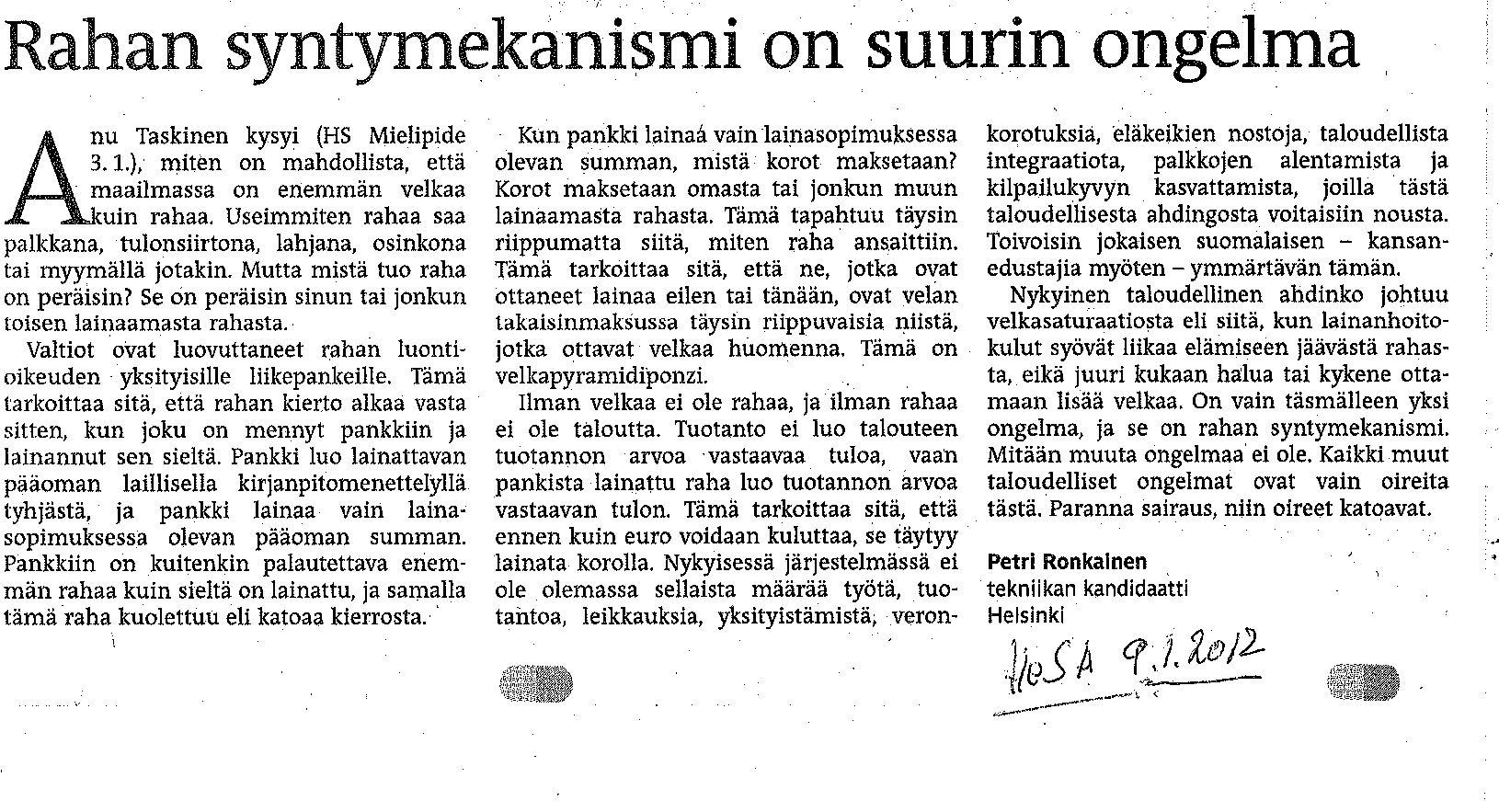 Suomen lähihistoriaa ja kansalaisaktivismin tarpeen todisteita: -  Orgonisaatio